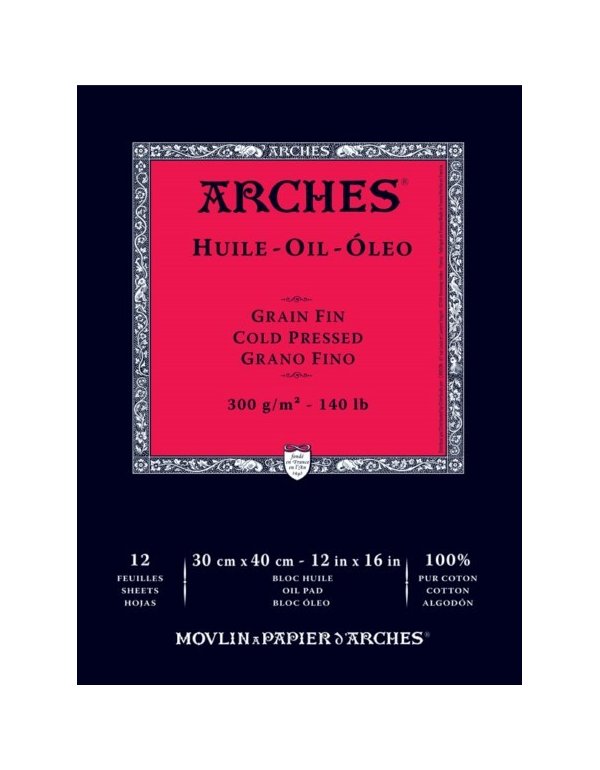 ΜΠΛΟΚ ARCHES OIL 300gr 23x31 12φ COLD PRESSED 
