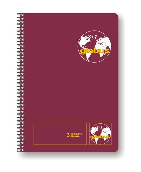  ΤΕΤΡΑΔΙΟ ΣΠΙΡΑΛ 4 ΘΕΜΑΤΑ GLOBUS CLASSIC 17x25cm