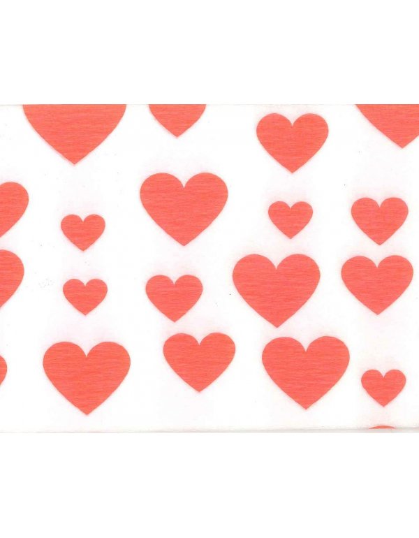 ΓΚΟΦΡΕ ΜΕ ΣΧΕΔΙΟ ΚΑΡΔΙΕΣ 50cm x 2,5m