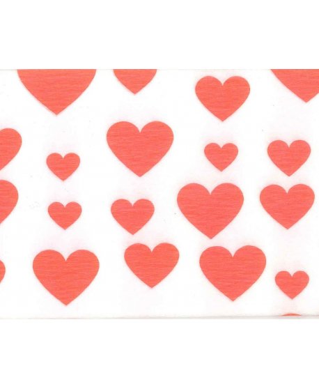 ΓΚΟΦΡΕ ΜΕ ΣΧΕΔΙΟ ΚΑΡΔΙΕΣ 50cm x 2,5m