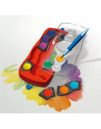 ΝΕΡΟΜΠΟΓΙΕΣ FABER CASTELL 12 ΧΡΩΜΑΤΑ PAINT BOX PALETTE
