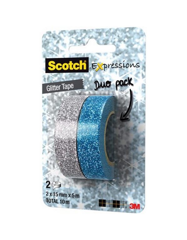 ΚΟΛΛΗΤΙΚΕΣ 3Μ C514 EXPRESSION 15mmx5m 2TEM. SILVER-BLUE 