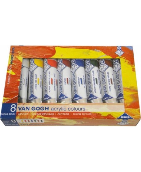 ΑΚΡΥΛΙΚΑ TALENS VAN GOGH 40ml ΣΕΤ 8τεμ.