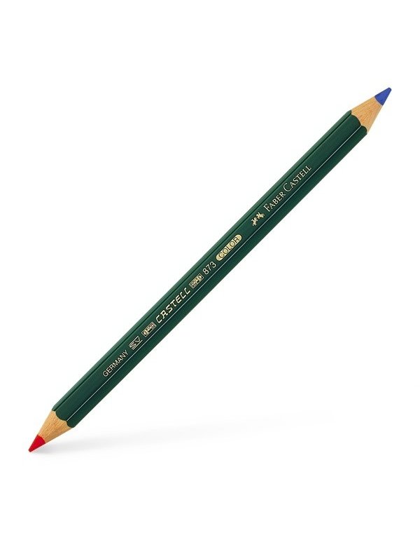 ΞΥΛΟΜΠΟΓΙΑ FABER CASTELL ΔΙΠΛΗ ΚΟΚΚΙΝΟ ΜΠΛΕ 873