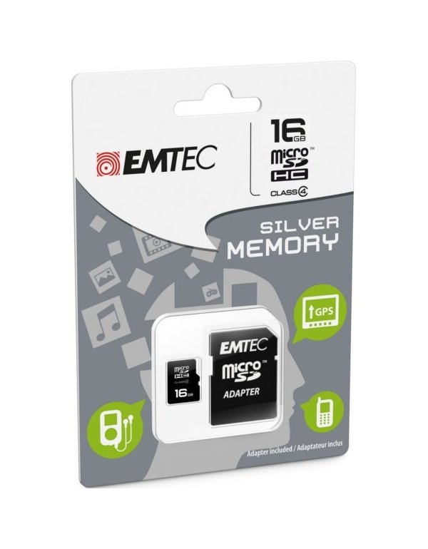 ΚΑΡΤA ΜΝΗΜΗΣ EMTEC MICRO SDHC 16GB CLASS 10 WITH ADAPTOR 