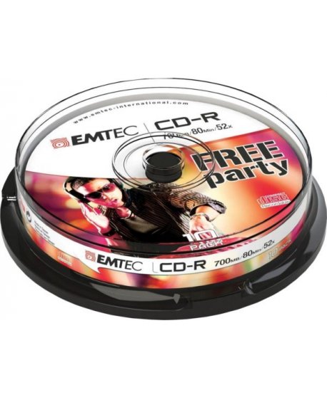 ΔΙΣΚΟΙ EMTEC CD-R 80min/700MB 52X CB 10τεμ 