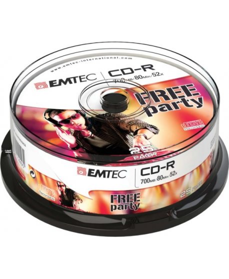 ΔΙΣΚΟΙ EMTEC CD-R 80min/700MB 52X CB 25τεμ