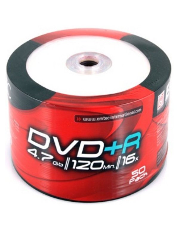 ΔΙΣΚΟΙ EMTEC DVD+R 4,7GB 16X CB 50τεμ