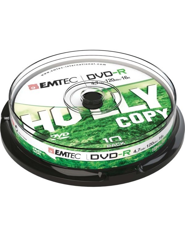 ΔΙΣΚΟΙ EMTEC DVD-R 4,7GB 16X CB 10τεμ
