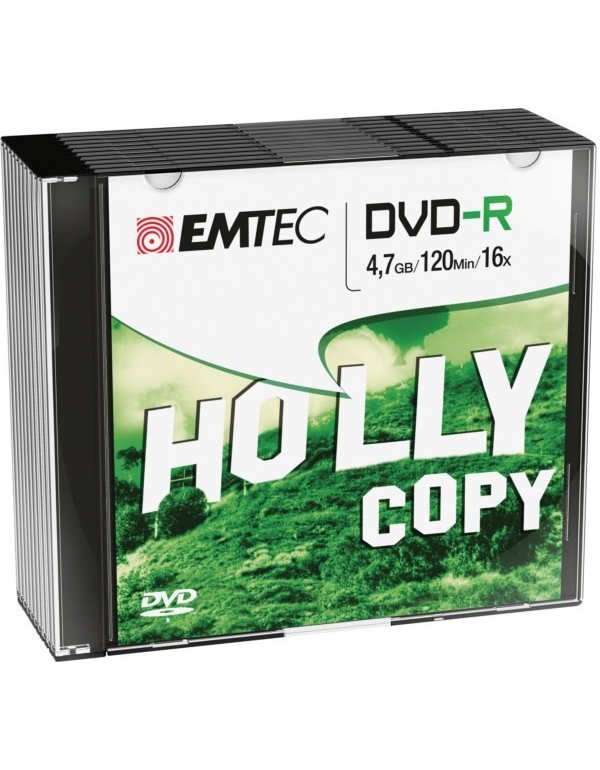 ΔΙΣΚΟΙ EMTEC DVD-R 4,7GB 16X SLIM 10τεμ 