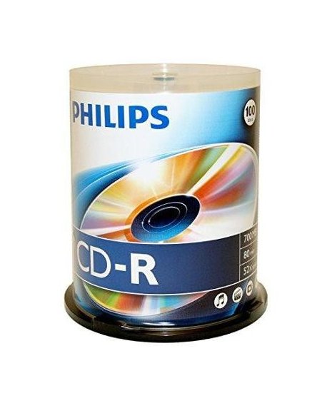 PHILIPS CD-R 700 MB 52x CAKE BOX 100ΤΕΜ.
