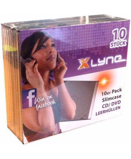 ΘΗΚΕΣ CD/DVD XLYNE ΚΕΝΕΣ SLIM CASES 10ΤΕΜ.