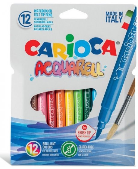 ΜΑΡΚΑΔΟΡΟΙ CARIOCA ΑΚΟΥΑΡΕΛΑΣ 12τεμ.