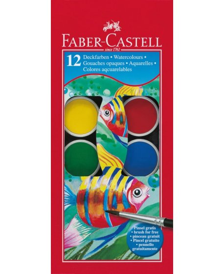 ΝΕΡΟΜΠΟΓΙΕΣ FABER-CASTELL 12TEM. ΠΕΡΙΛΑΜΒΑΝΕΙ ΠΙΝΕΛΟ