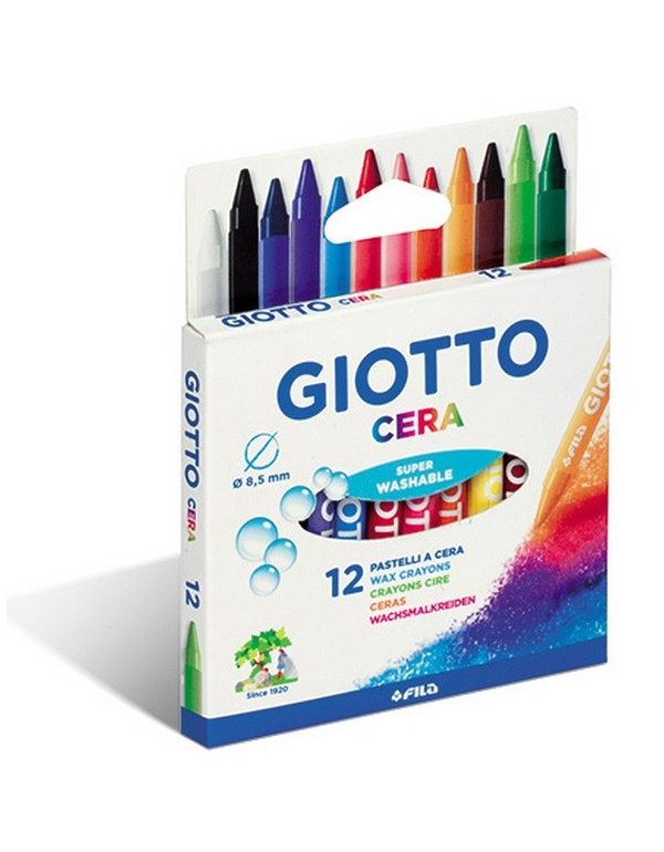 ΚΗΡΟΜΠΟΓΙΕΣ GIOTTO CERA 12τεμ. 10cm