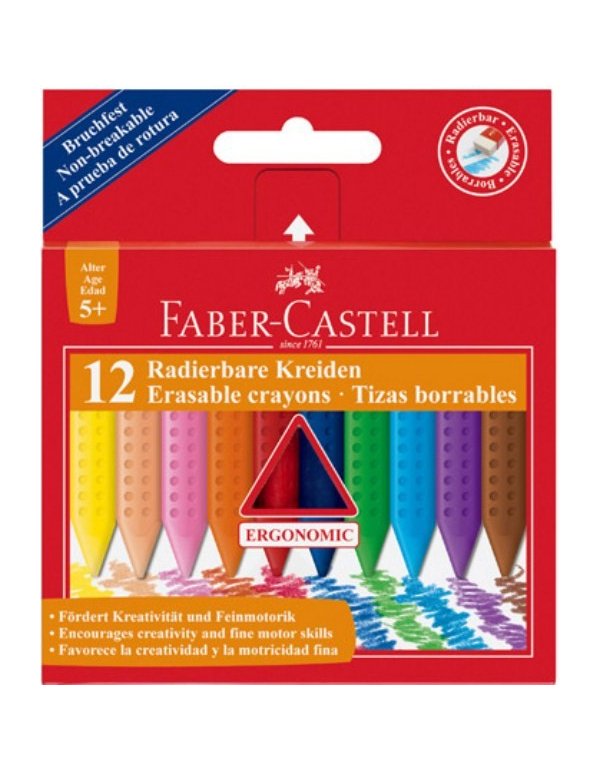 ΚΗΡΟΜΠΟΓΙΕΣ FABER CASTELL GRIP ERASABLE 12TEM. 