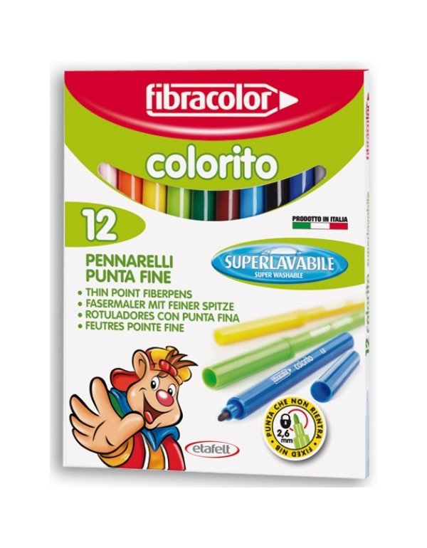 ΜΑΡΚΑΔΟΡΟΙ FIBRA COLORITO S.WASHABLE ΤΩΝ 12