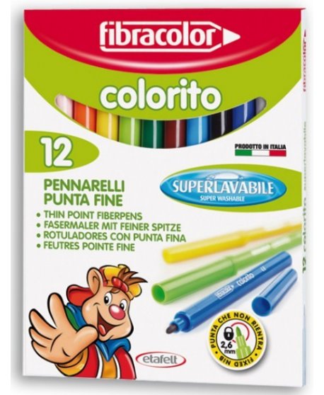 ΜΑΡΚΑΔΟΡΟΙ FIBRA COLORITO S.WASHABLE ΤΩΝ 12