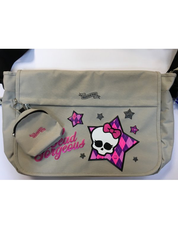 TΣΑΝΤΑ ΤΑΧΥΔΡΟΜΟΥ PAXOS MONSTER HIGH ΓΚΡΙ