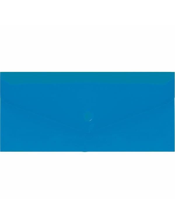 ΦΑΚΕΛΟΣ ΔΙΑΦΑΝΗΣ PP ECONOMIX ΚΟΥΜΠΙ 11x22.5cm ΜΠΛΕ