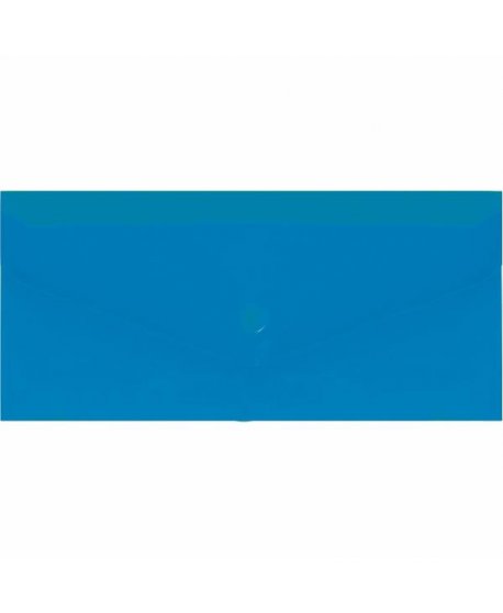 ΦΑΚΕΛΟΣ ΔΙΑΦΑΝΗΣ PP ECONOMIX ΚΟΥΜΠΙ 11x22.5cm ΜΠΛΕ