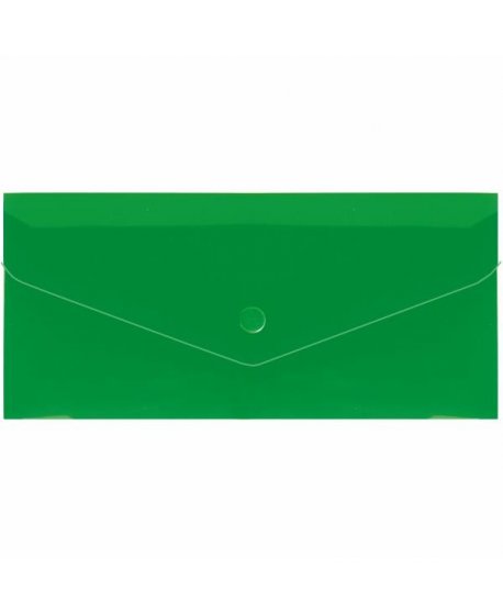 ΦΑΚΕΛΟΣ ΔΙΑΦΑΝΗΣ PP ECONOMIX ΚΟΥΜΠΙ 11x22.5cm ΠΡΑΣΙΝΟ