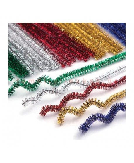 ΣΥΡΜΑ ΠΙΠΑΣ 30cm 15mm ΜΕΤΑΛΛΙΖΕ 5ΧΡΩΜ. 100ΤΕΜ.