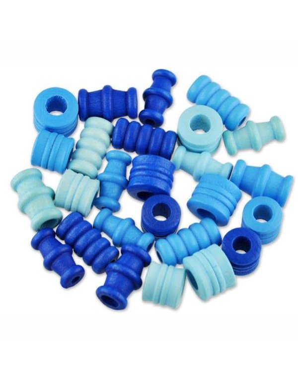 ΧΑΝΤΡΕΣ ΞΥΛΙΝΕΣ ΜΙΧ ΜΠΛΕ 28τεμ.