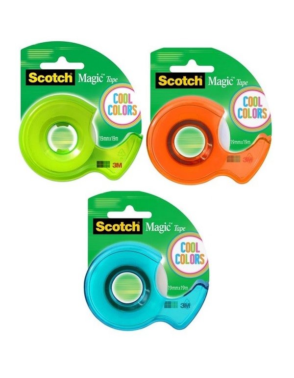 ΒΑΣΗ 3Μ COOL COLORS + 1 TAINIA SCOTCH 19X19mm