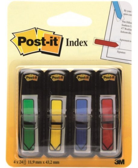 ΣΕΛΙΔΟΔΕΙΚΤΕΣ 3Μ ΒΕΛΑΚΙΑ 4ΧΡΩΜΑΤΑ x 24Φ. 