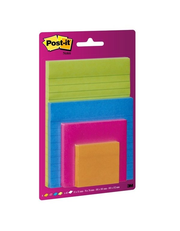 ΧΑΡΤΑΚΙΑ 3Μ MULTI PACK 4 ΤΕΜ ΧΡΩΜΑΤΙΣΤΑ