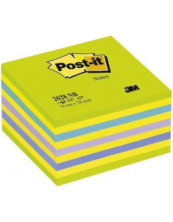 ΚΥΒΟΙ 3Μ 76x76mm ΝΕΟΝ ΜΠΛΕ ΑΠΟΧΡΩΣΕΙΣ 450Φ.