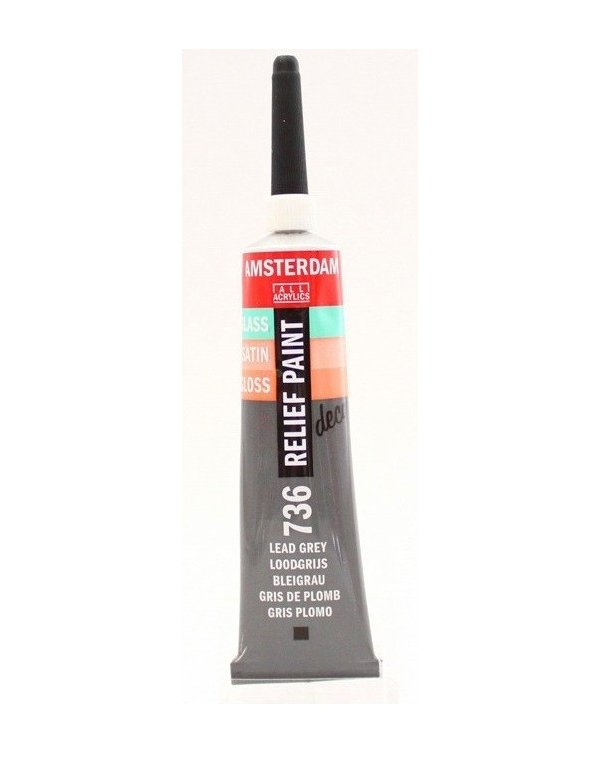  ΠΕΡΙΓΡΑΜΜΑ TALENS AMSTERDAM RELIEF PAINT 20ml ΓΚΡΙ