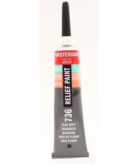  ΠΕΡΙΓΡΑΜΜΑ TALENS AMSTERDAM RELIEF PAINT 20ml ΓΚΡΙ