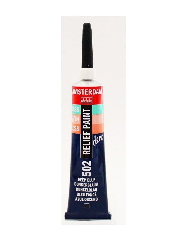 ΠΕΡΙΓΡΑΜΜΑ TALENS AMSTERDAM RELIEF PAINT 20ml ΣΚΟΥΡΟ ΜΠΛΕ