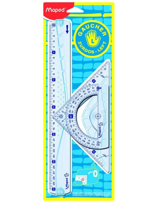 ΣΕΤ ΓΕΩΜΕΤΡΙΚΑ MAPED 30cm ΓΙΑ ΑΡΙΣΤΕΡΟΧΕΙΡΕΣ