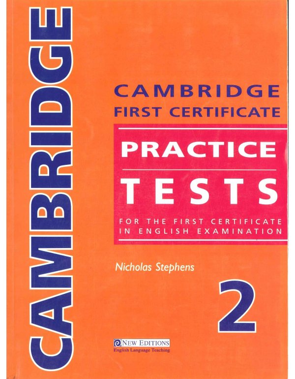 CAMBRIDGE FC  PRACTICE TESTS 2