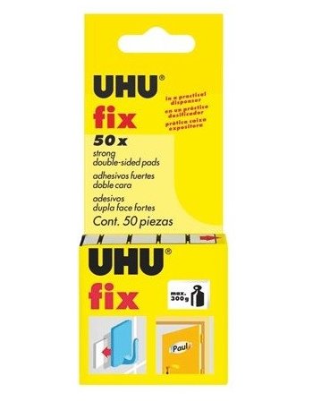 ΑΥΤΟΚΟΛΛΗΤΑ ΔΙΠΛΗΣ ΟΨΕΩΣ UHU FIX 50 ΤΕΜ.