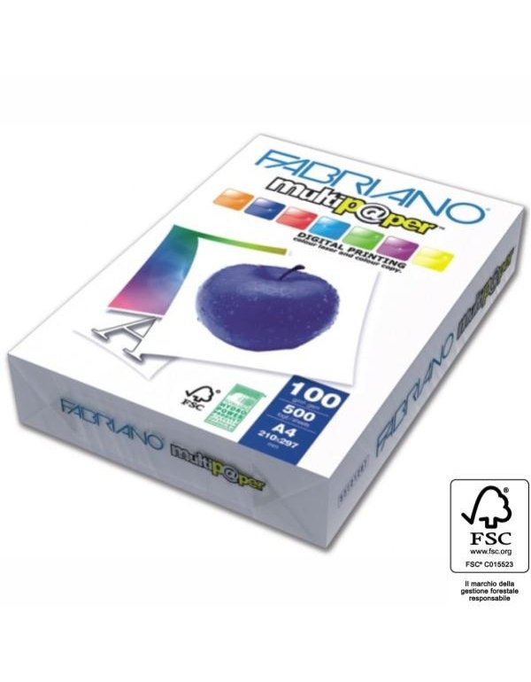 ΦΩΤΟΤΥΠΙΚΟ ΧΑΡΤΙ Α4 FABRIANO 100gr ΛΕΥΚΟ 500Φ.