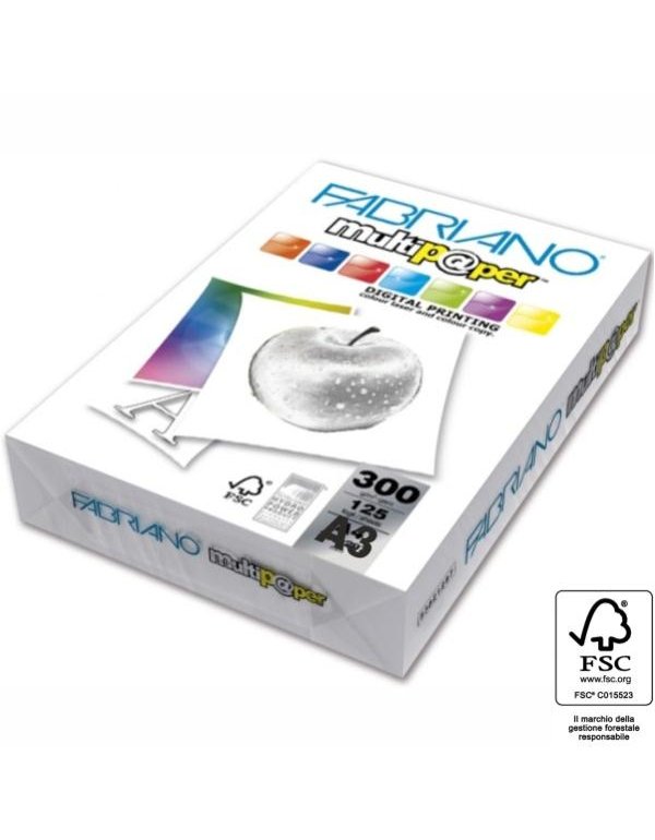 ΧΑΡΤΙ ΦΩΤΟΤΥΠΙΚΟ ΛΕΥΚΟ FABRIANO Α3 300gr (125φ) 