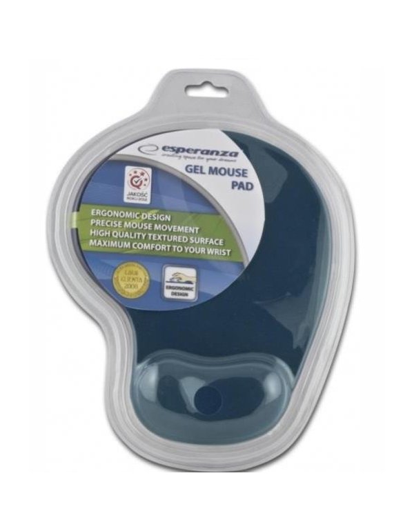 MOUSE PAD ESPERANZA GEL ΜΠΛΕ