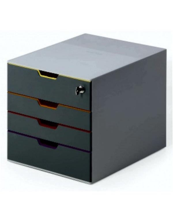 ΣΥΡΤΑΡΟΘΗΚΗ DURABLE VARICOLOR 2+2 ΣΥΡΤΑΡΙΑ ΦΑΡΔΙΑ ΜΕ ΚΛΕΙΔΙ