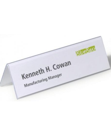 ΘΗΚΗ PVC Λ NAME HOLDER 61mm/122x210mm