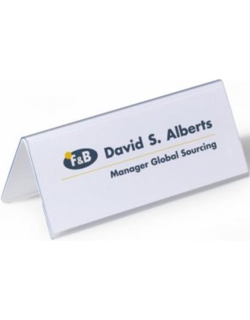 ΘΗΚΗ PVC Λ NAME HOLDER 61mm/122x150mm 