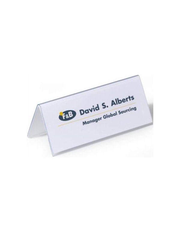 ΘΗΚΗ PVC Λ NAME HOLDER 61mm/122x150mm 