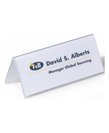 ΘΗΚΗ PVC Λ NAME HOLDER 61mm/122x150mm 