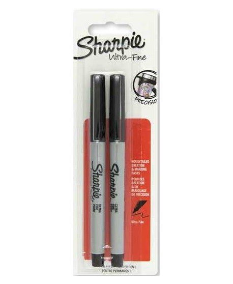 SHARPIE ΜΑΡΚΑΔΟΡΟΙ ΑΝΕΞΙΤΗΛΟΙ ULTRA FINE MAYΡΟ 2TEM.
