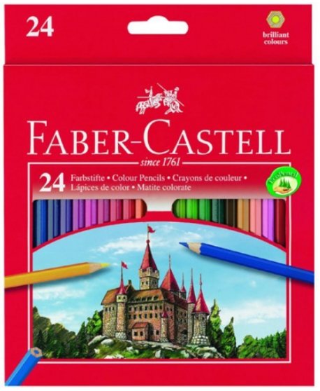 ΞΥΛΟΜΠΟΓΙΕΣ FABER CASTELL 24TEM. + ΞΥΣΤΡΑ