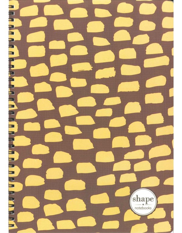 ΤΕΤΡΑΔΙΟ ΣΠΙΡΑΛ SHAPE GOLD 4 A4 1Θ.