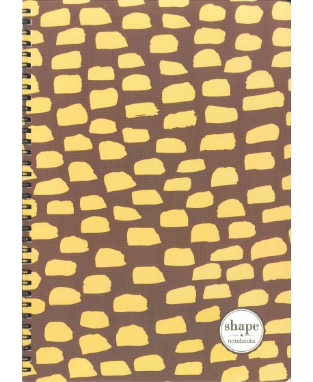 ΤΕΤΡΑΔΙΟ ΣΠΙΡΑΛ SHAPE GOLD 4 A4 1Θ.